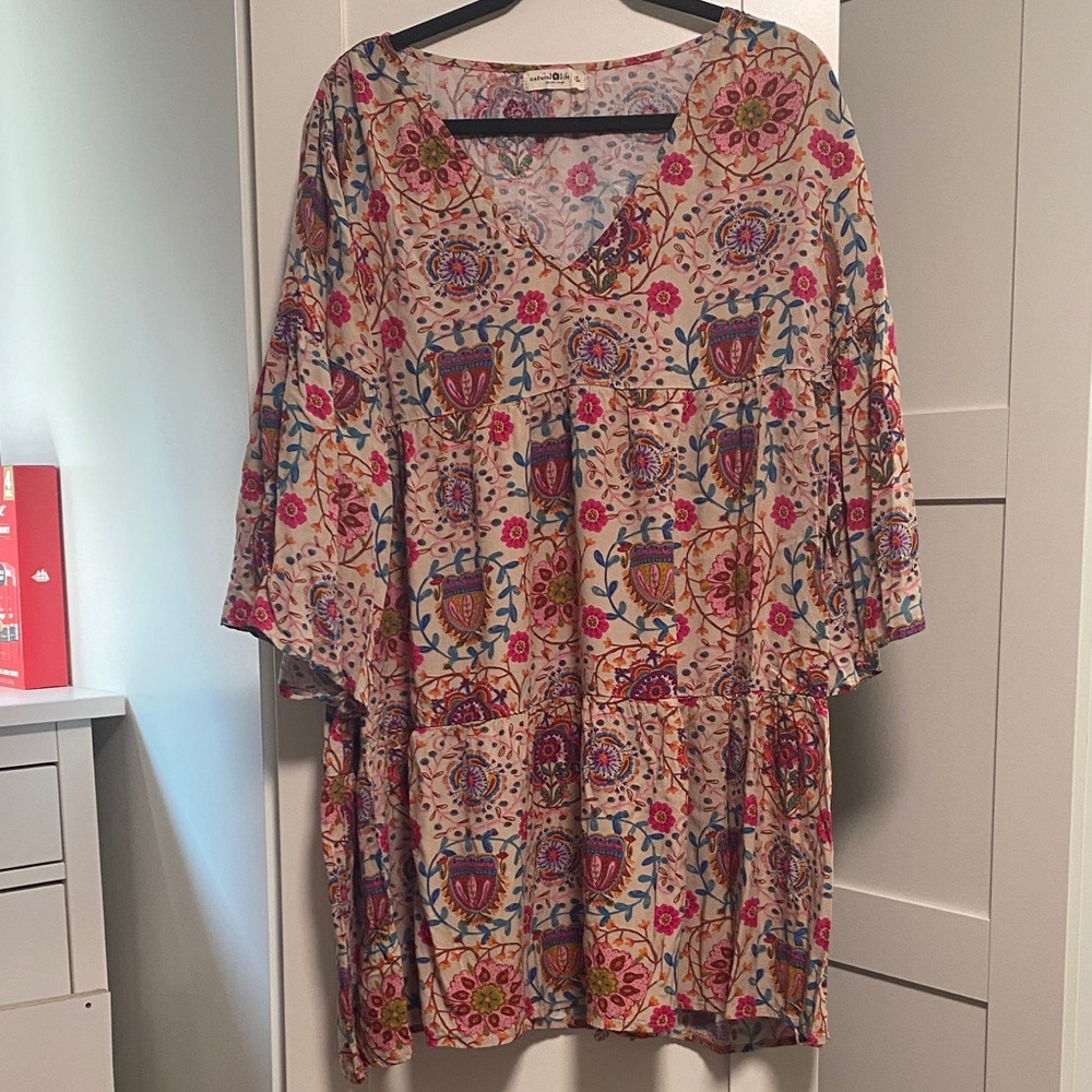 NATURAL LIFE Multicolor Floral Mini Dress